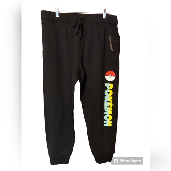 Pokémon Black Sweatpants Men's Size XL NWT - Picture 1 of 6